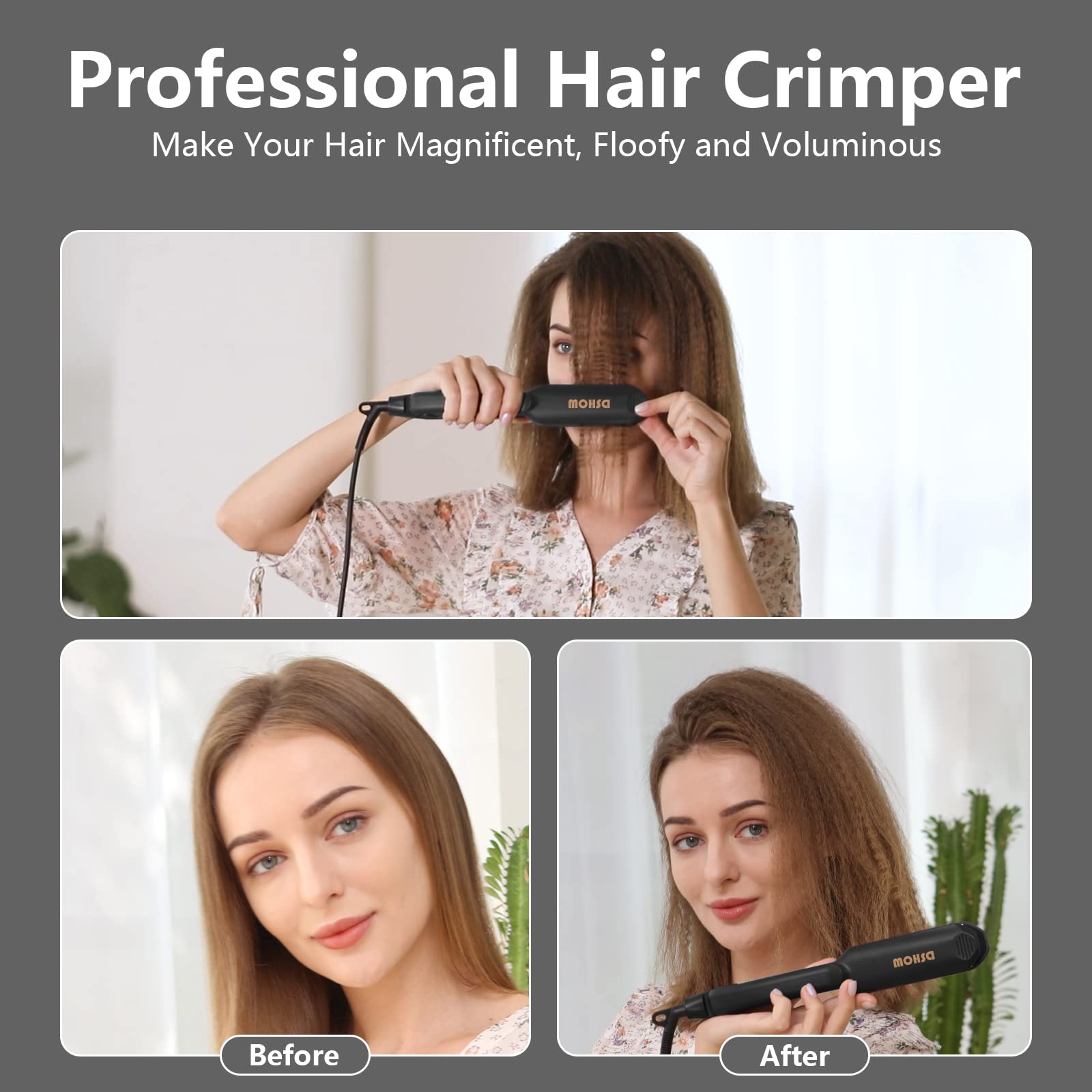DSHOW quick-heat feature reaches 30 seconds for fast styling sessions.