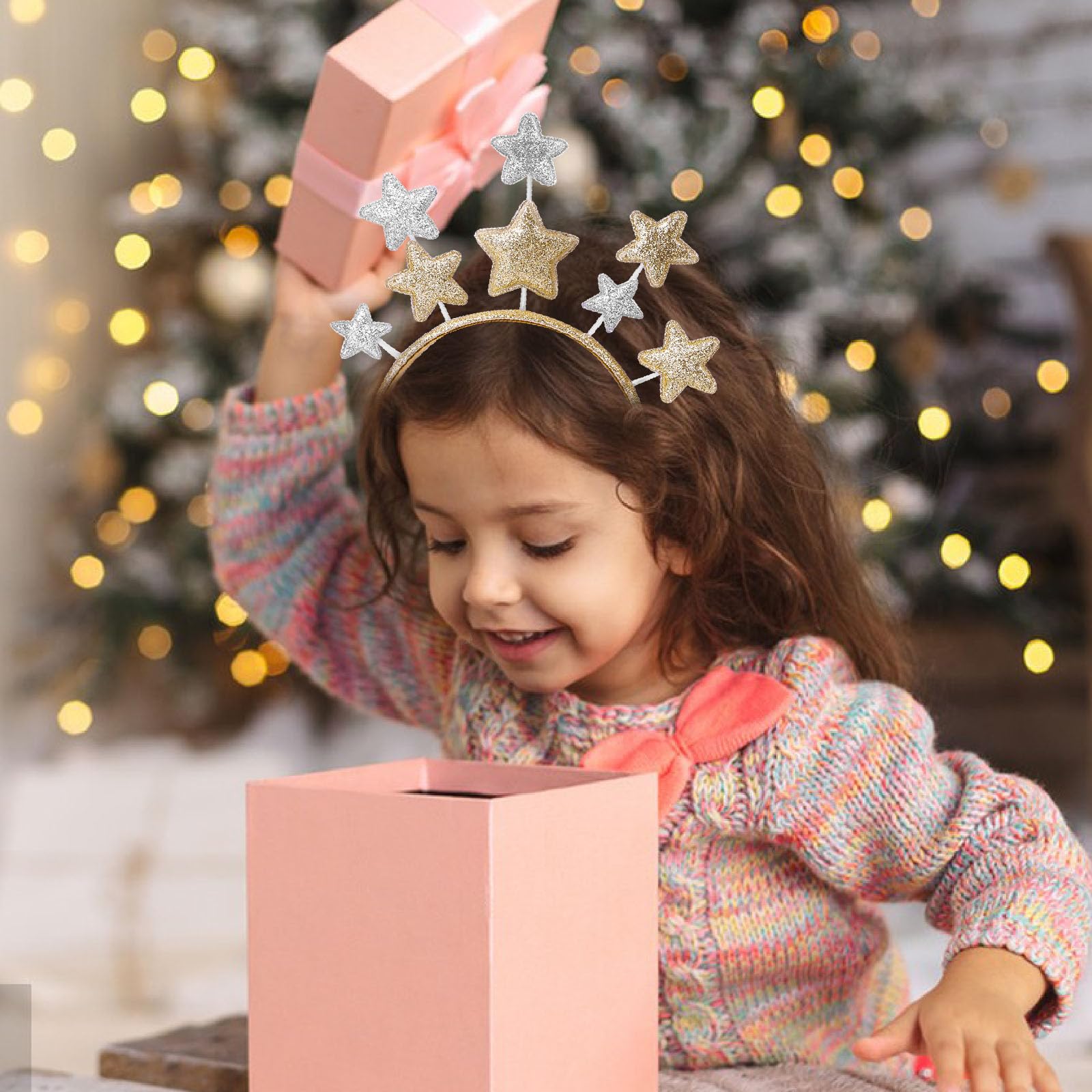 DSLSQD Star Headband two-piece set offers versatile looks for all ages