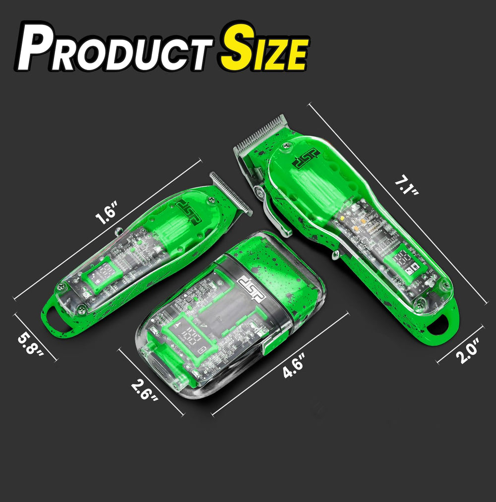 DSP clipper attachments green eight comb set enables versatile length options