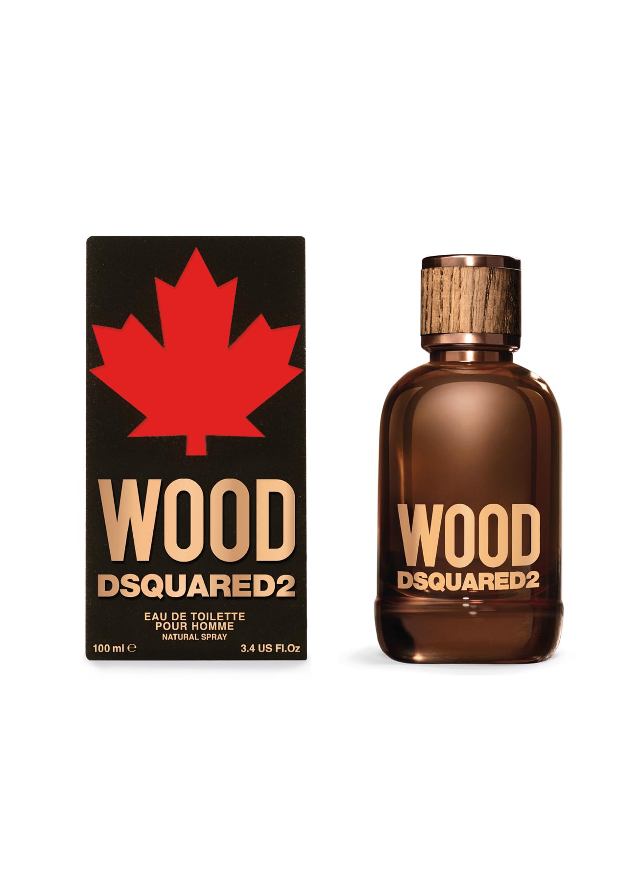 Dsquared2 Wood Men EDT bottle front for everyday confidence and versatile fragrance