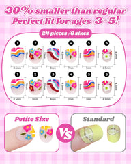 DSVANAY easy-apply kids nails designed for simple parent-assisted application.