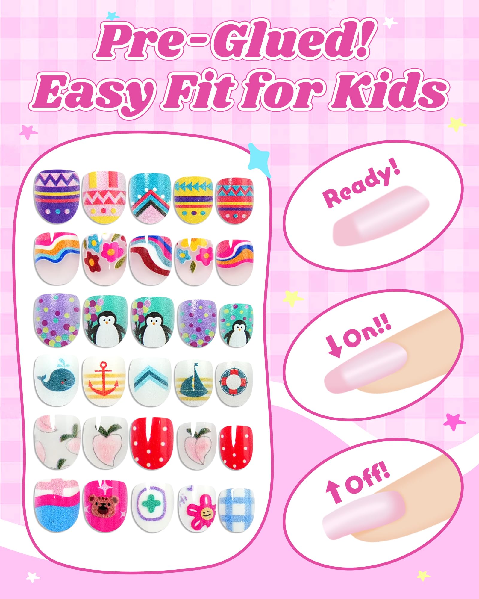 DSVANAY reusable nail wraps offer mess-free wear and easy removal.