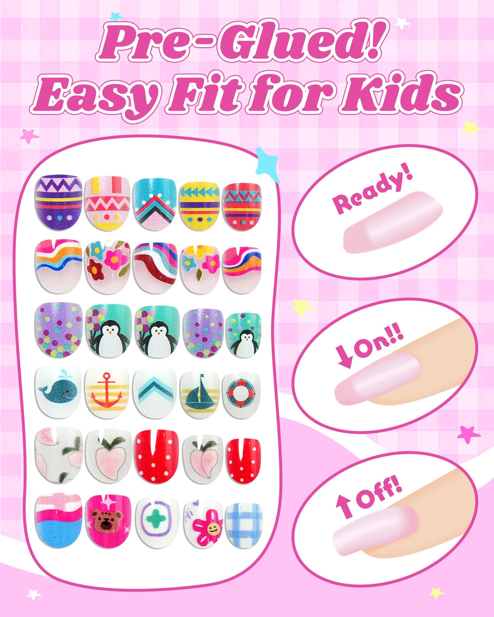 DSVANAY reusable nail wraps offer mess-free wear and easy removal.