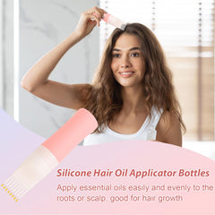 DUAIU continuous spray bottle creates even mist for styling and color applications.