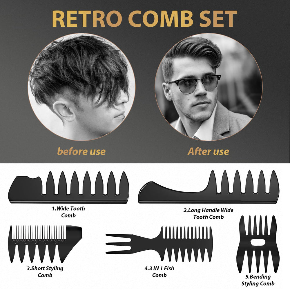 DUAIU double-sided texture comb; versatile parting and styling across lengths.
