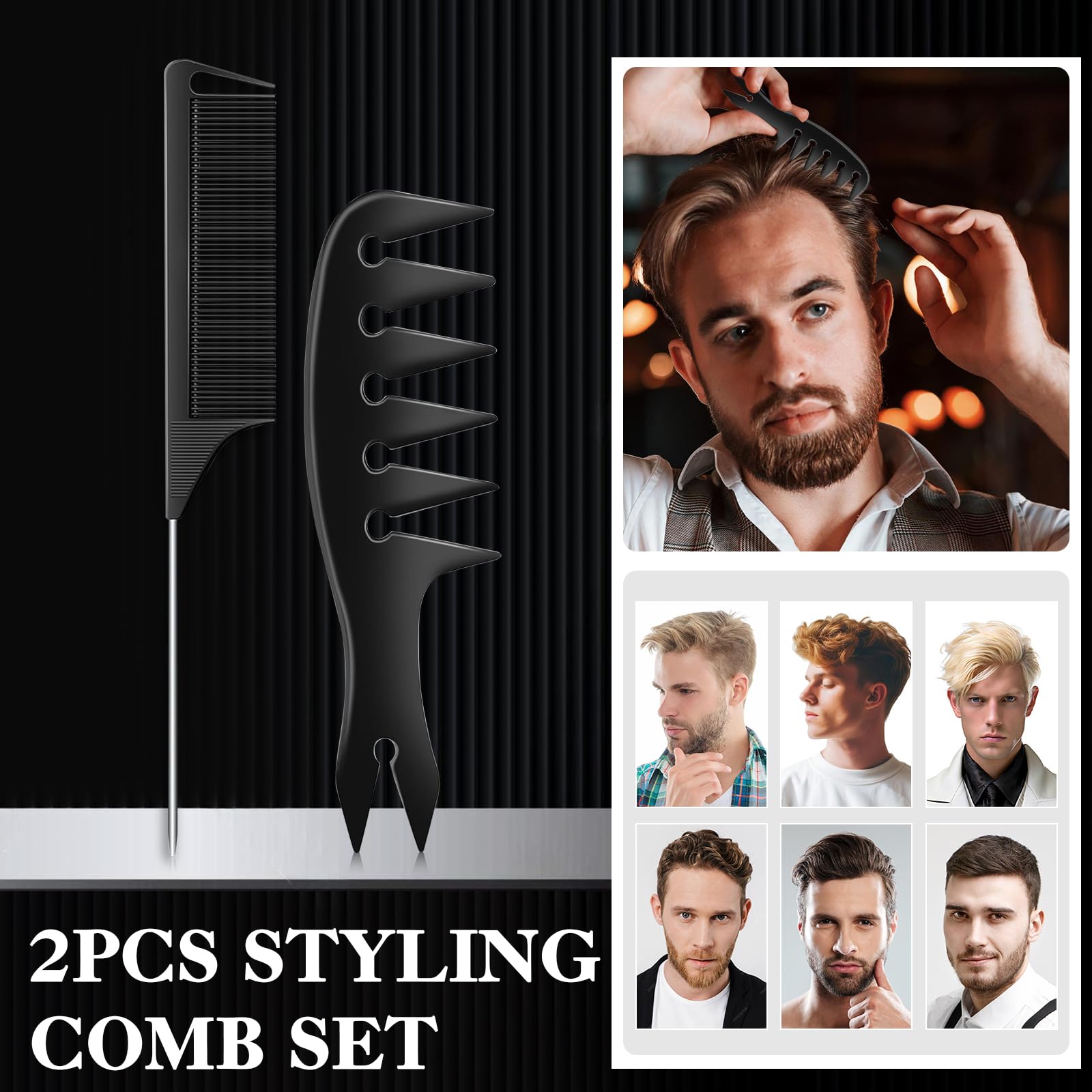 DUAIU flat top clipper comb for clean, even clipper lines.