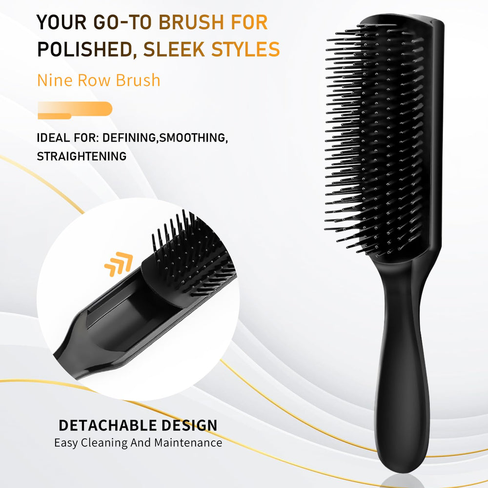 DUAIU round quiff brush creates smooth, voluminous curls for polished styles.