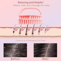 DUAIU shampoo brush massager offers deep cleansing and scalp stimulation.