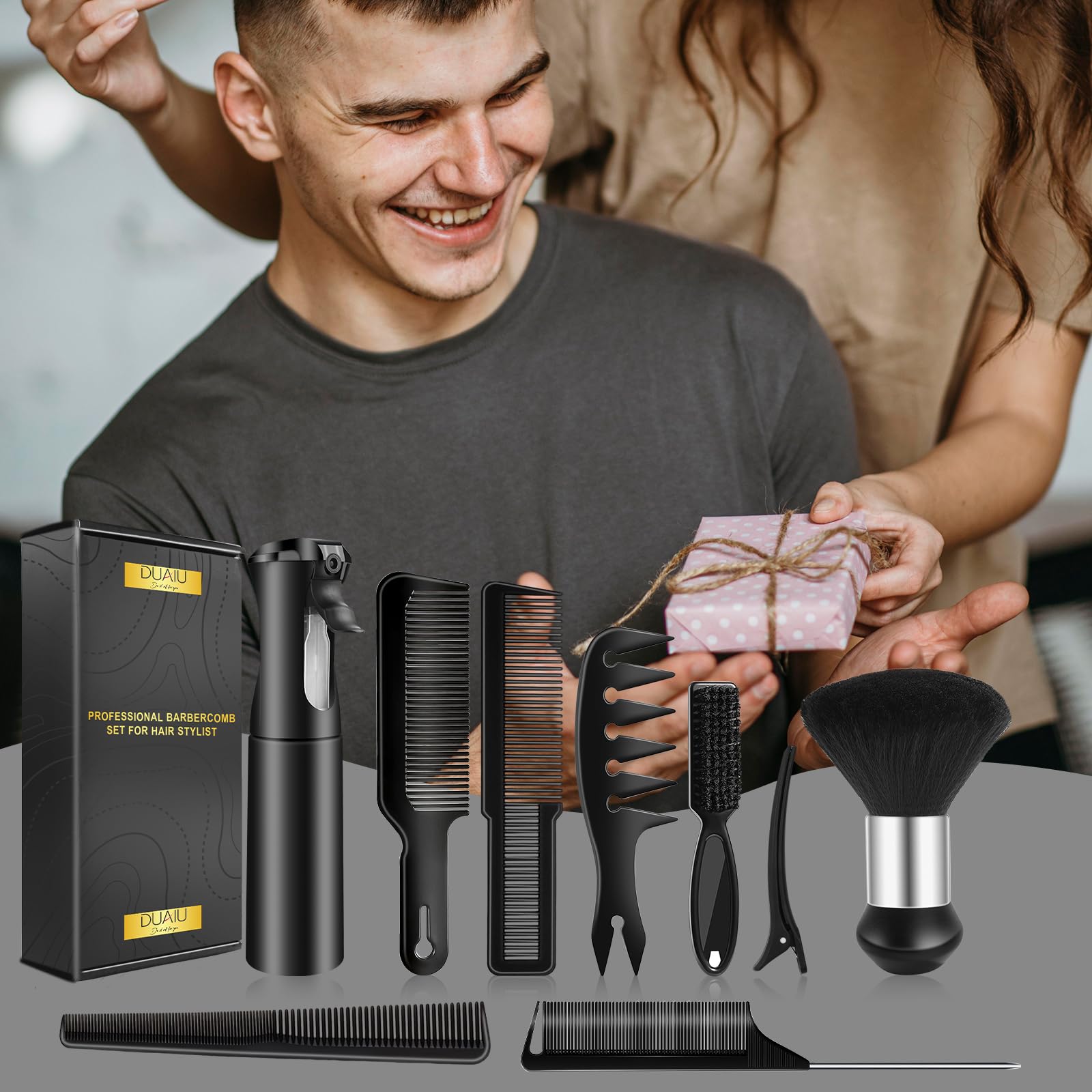 DUAIU taper comb helps precise tapering and smooth transitions.