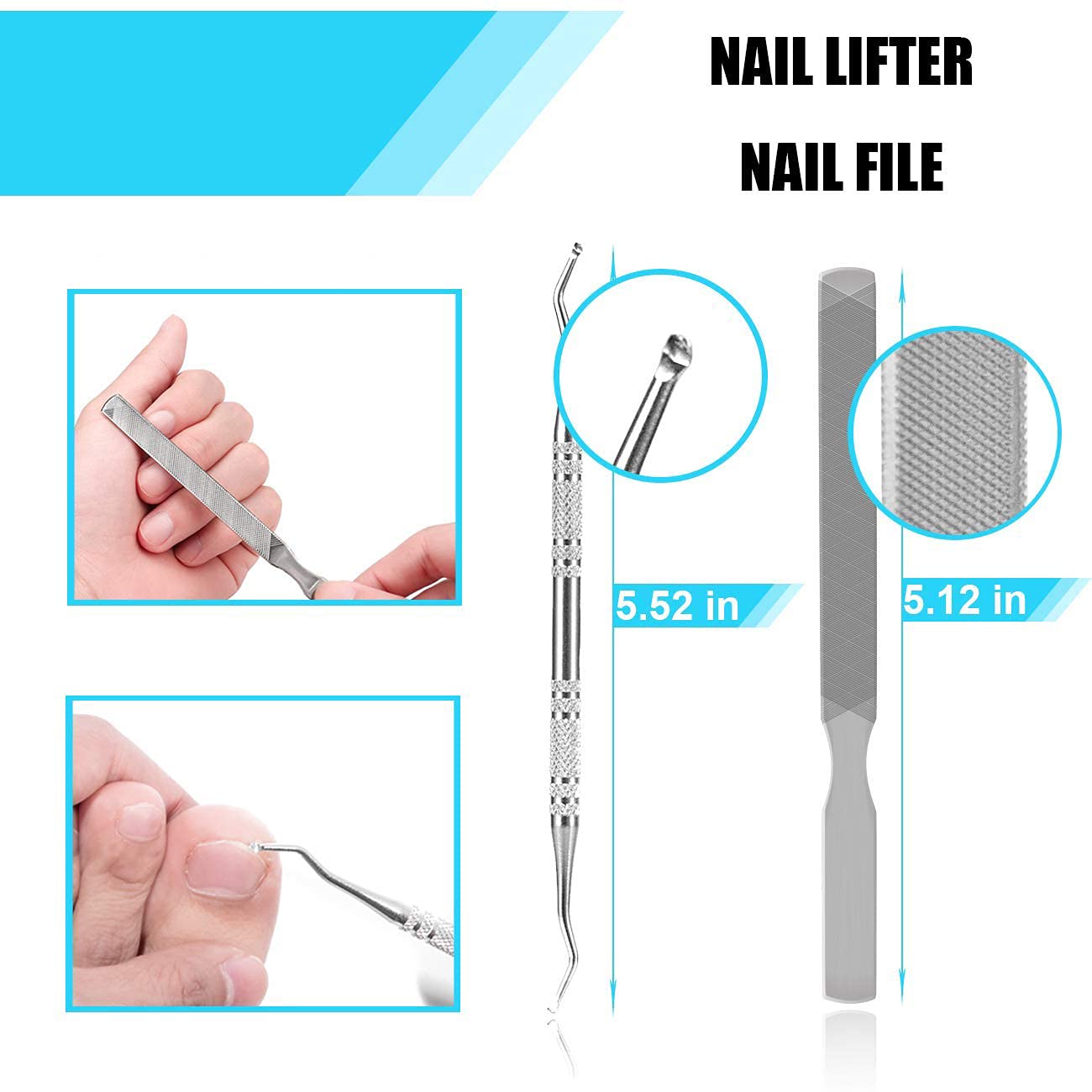Dualeco compact storage case for portable nail care on the go