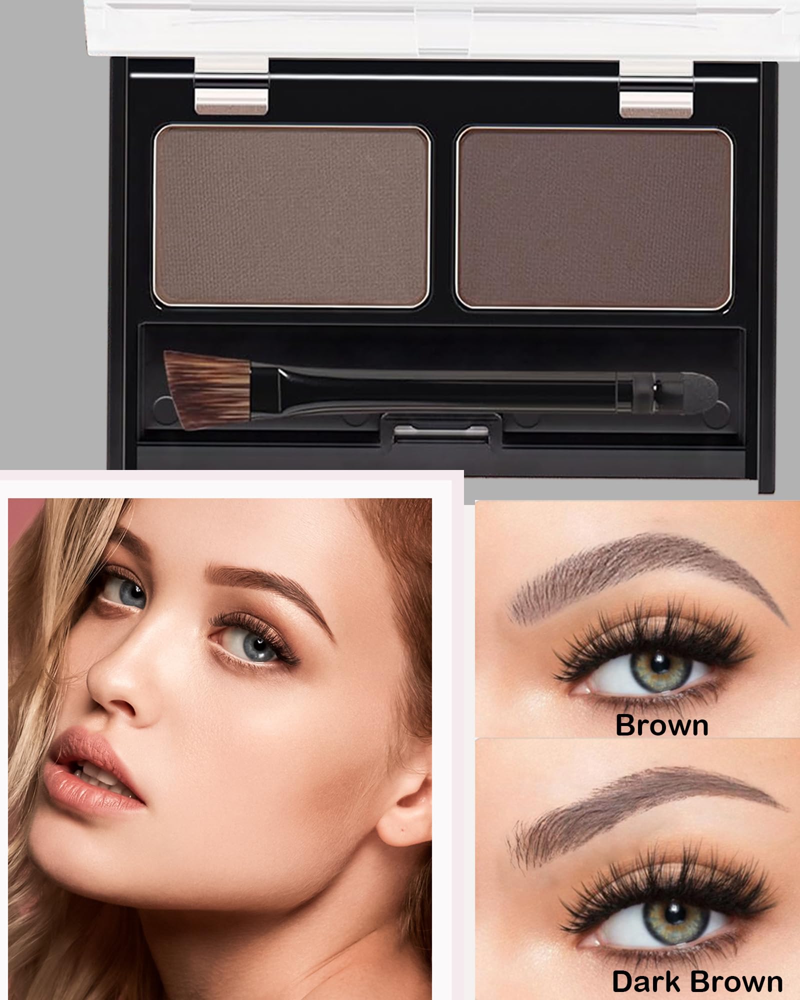 DuaTana brocha doble para cejas, fácil de aplicar y peinar