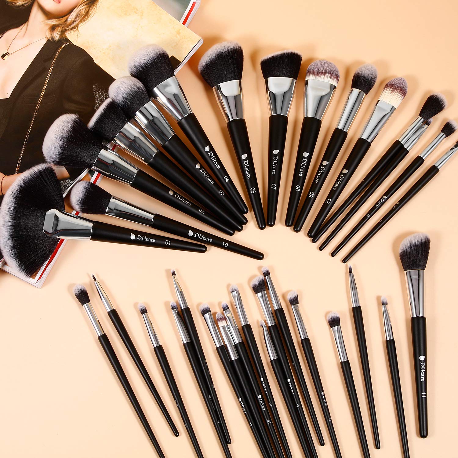 DUcare cruelty-free vegan bristles ensure gentle use on sensitive skin