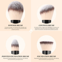 DUcare duo-contour brush shapes the cheekbones with smooth, controlled contour.