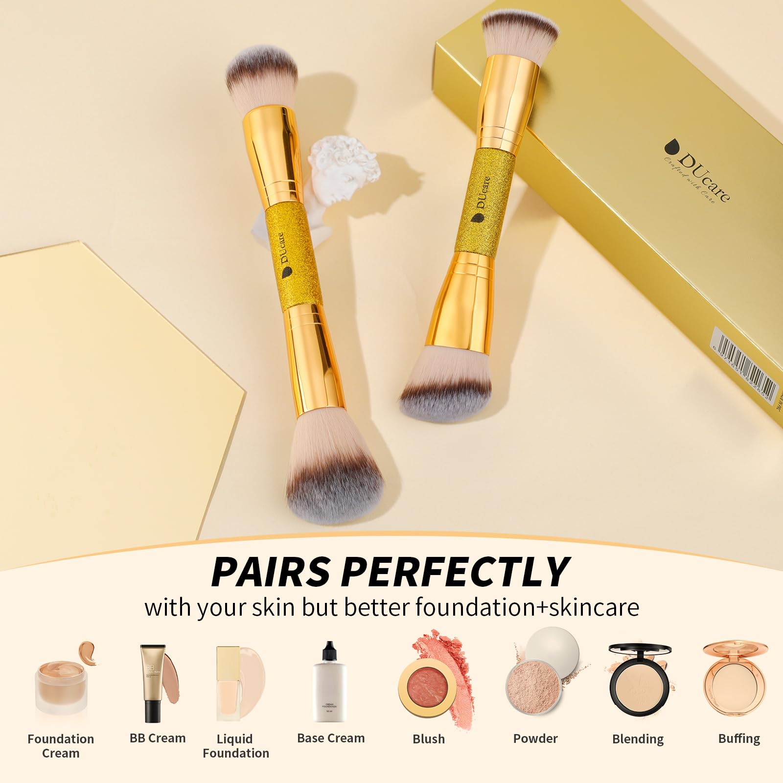 DUcare eco-friendly materials support a responsible beauty routine.