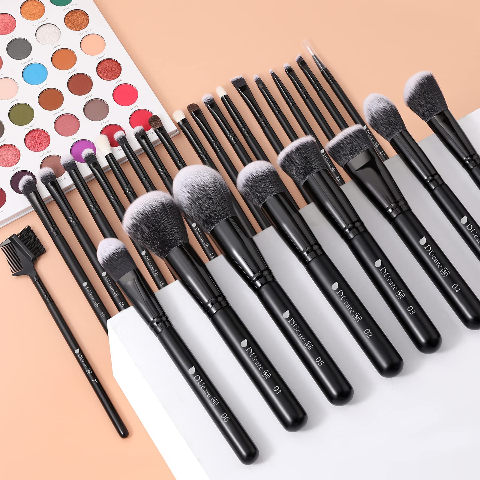 DUcare eyeshadow brush set helps build depth and definition.