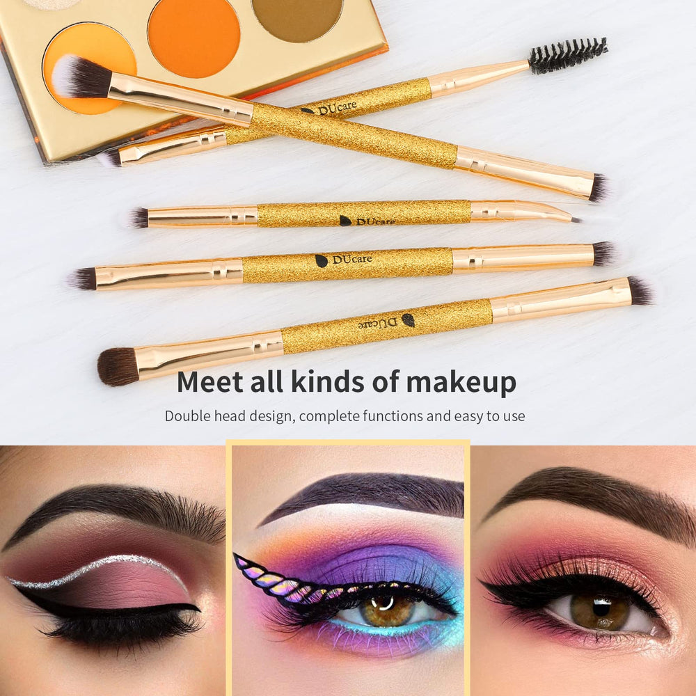 DUcare plated gold handle detail adds durable, luxe look during makeup routine