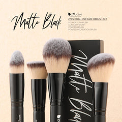 DUcare flat buffer brush buffs foundation into skin for seamless even finish.