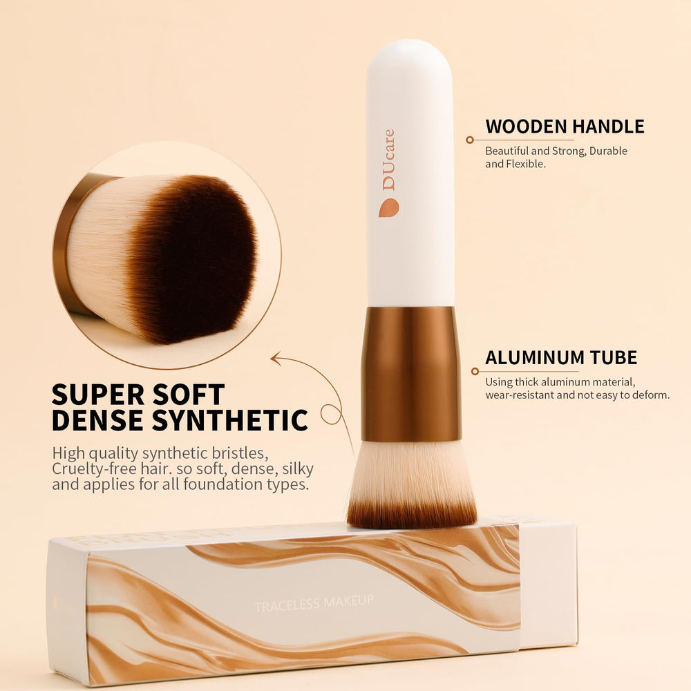 DUcare foundation brush liquid blending for flawless finish.