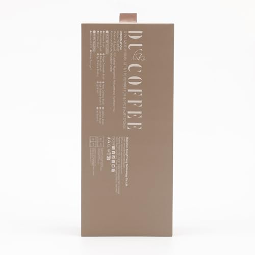 Ducare case with 12 brushes, compact travel kit for professional looks.