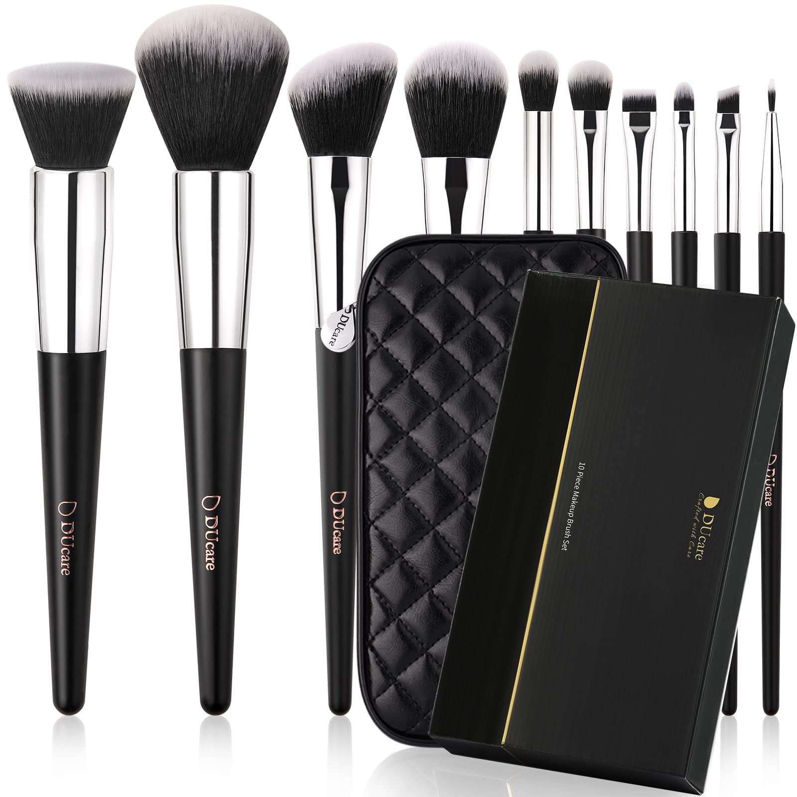 DUcare makeup brush guide included explains tips for professional-looking results.
