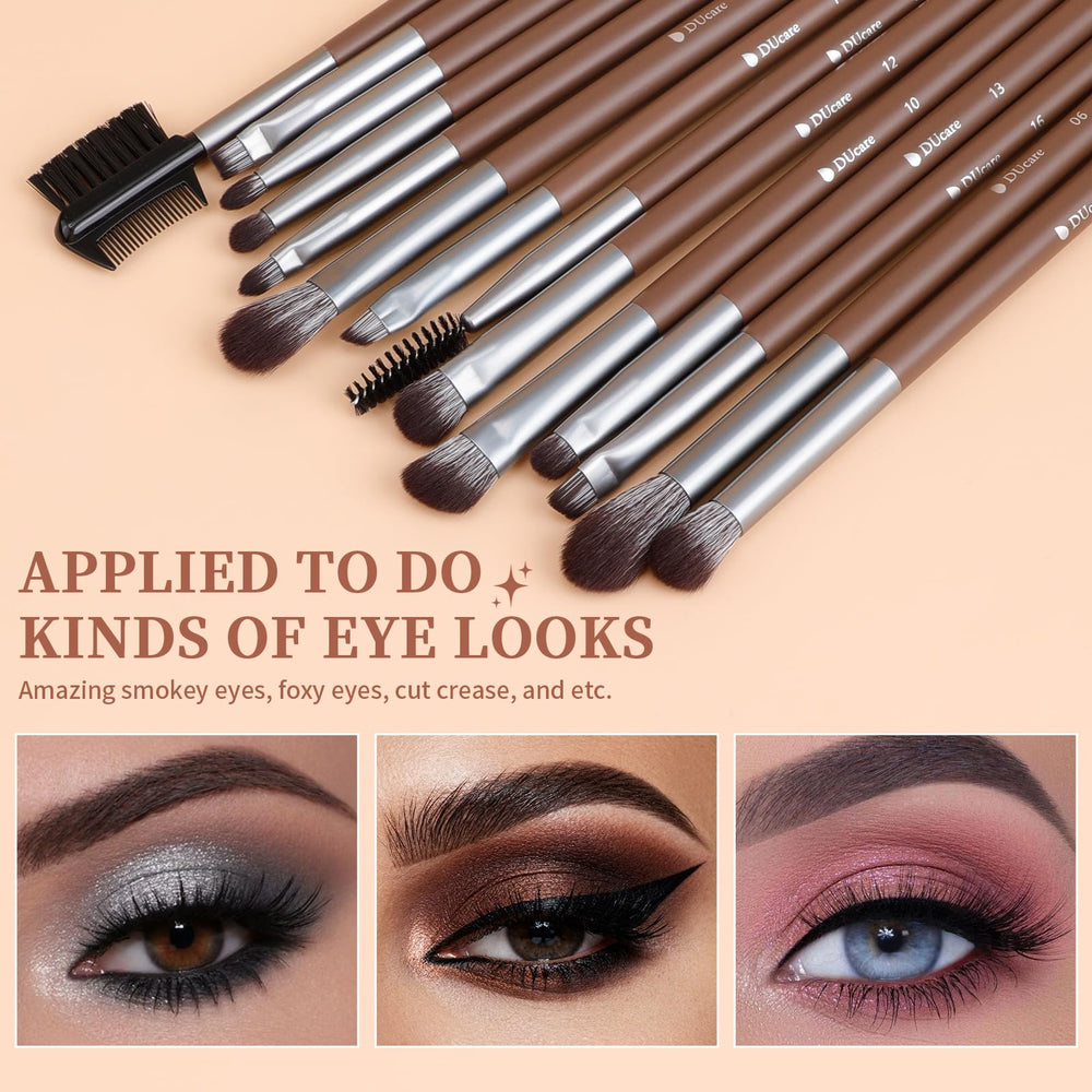 DUcare eye shadow brush enables precise blending and soft definition