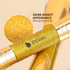 DUcare setting powder brush with small end for seamless finish and precise blending.