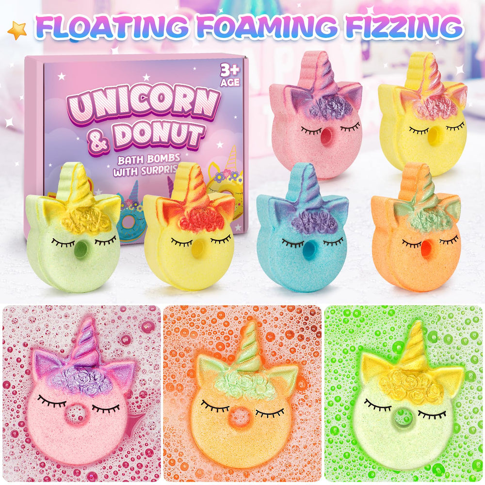 Duchong bath bomb surprise toy inside pack includes a surprise toy for imaginative post-bath play.