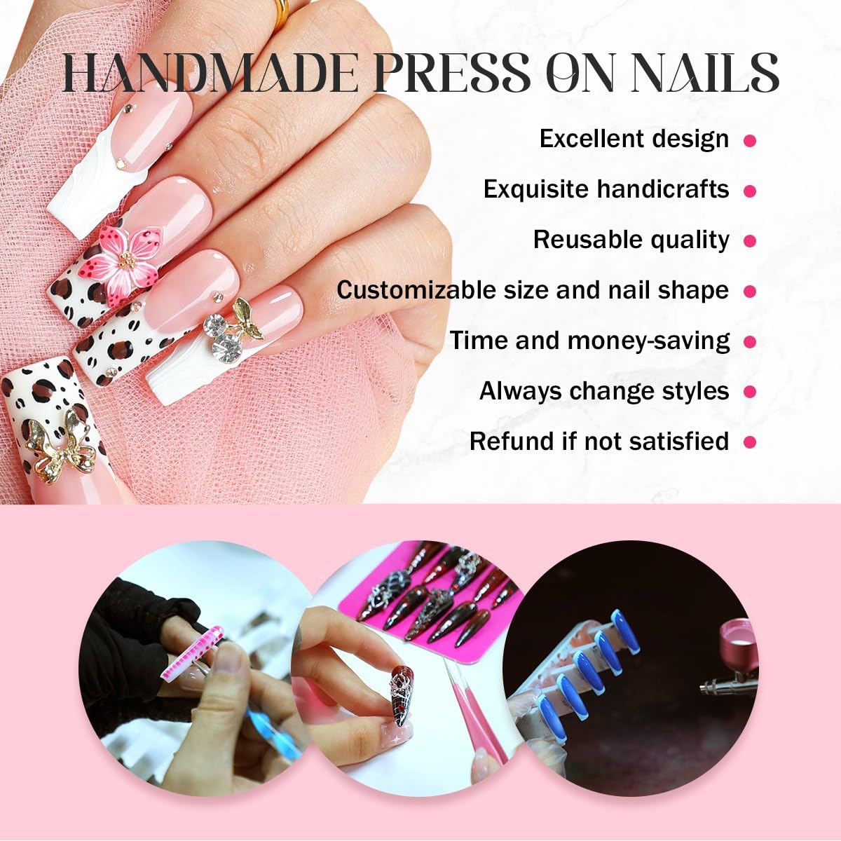 Duck Press on Nails easy-at-home application for fast nail transform.