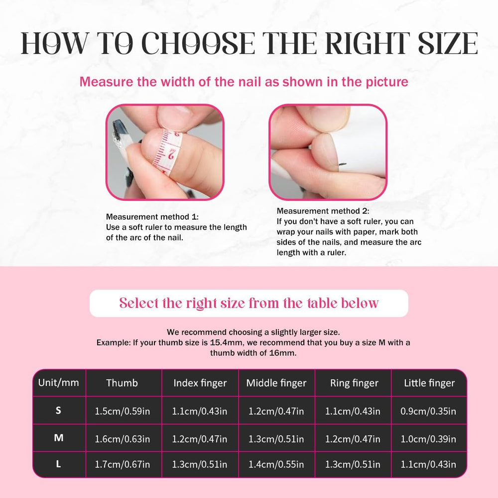 Duck Press on Nails rhinestones add glamorous detail.