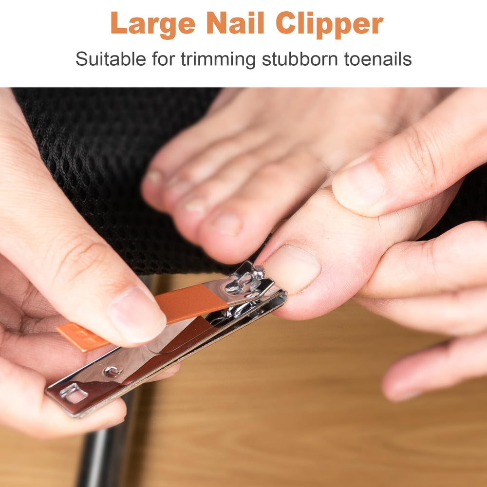 DUCOO angled nail clipper highlights cuticle precision for ingrown nails.