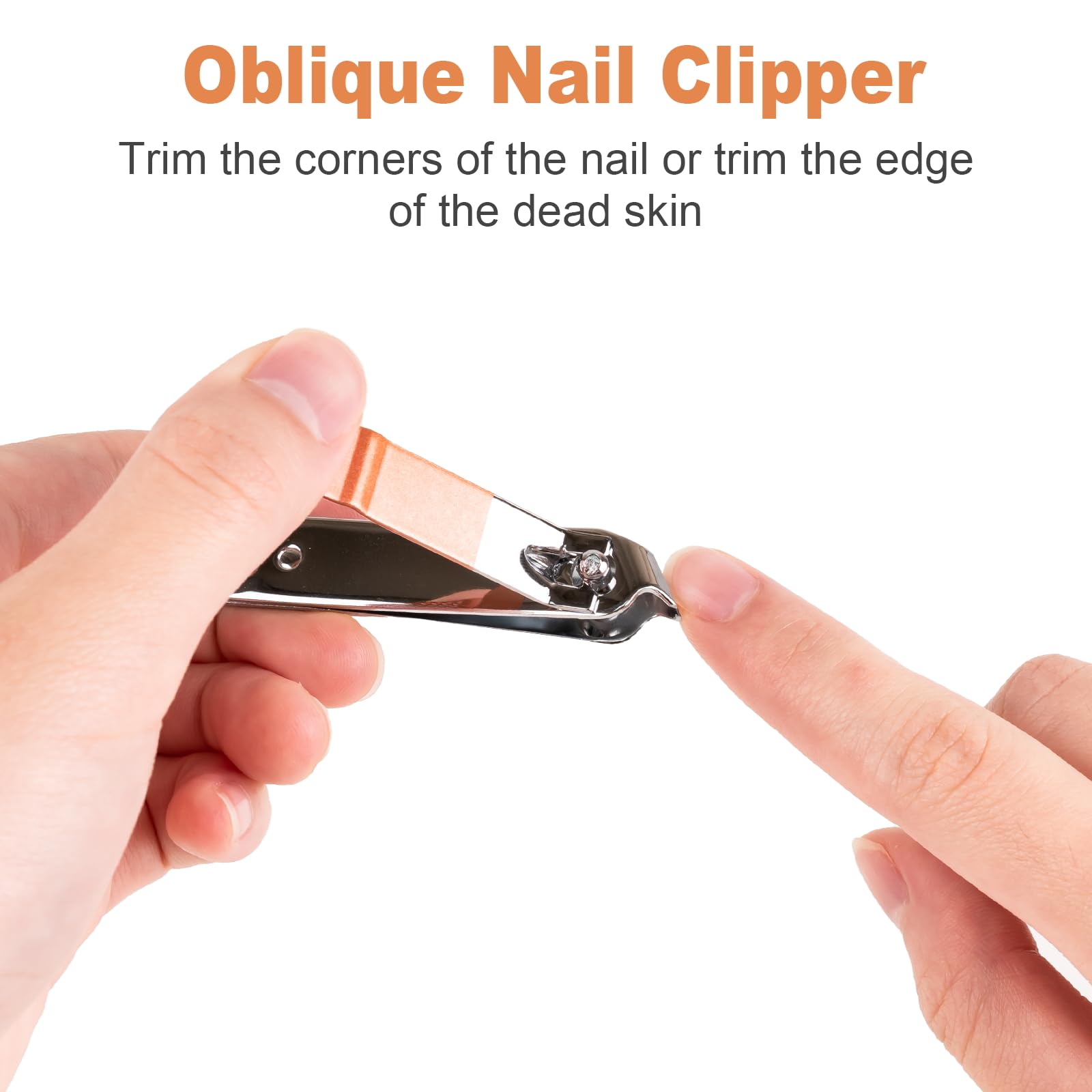 DUCOO ergonomic nail clipper handles improve grip and control during grooming.
