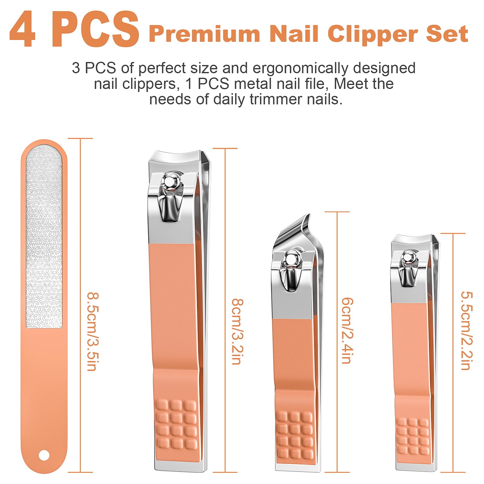 DUCOO large toe nail clipper focuses on thick nails for easier cutting.