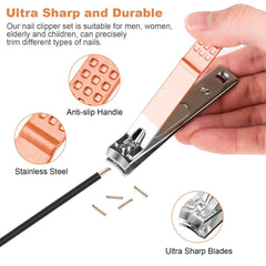 DUCOO small fingernail clipper demonstrates precise trimming for delicate nails.