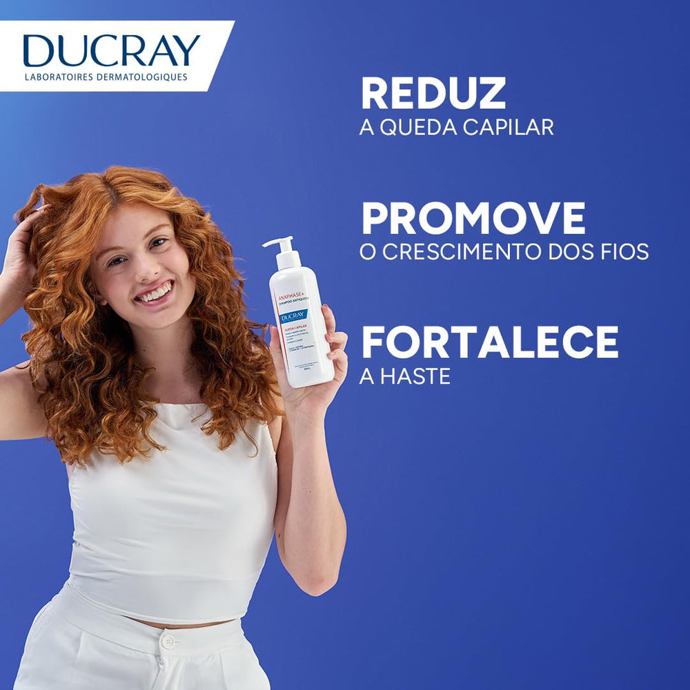 Ducray Anaphase+ lather and rinse action conveys efficient cleansing for daily care.