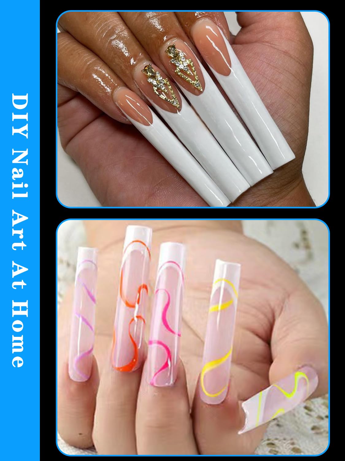 Dudjndjd tips de uñas para salones y DIY con múltiples tallas