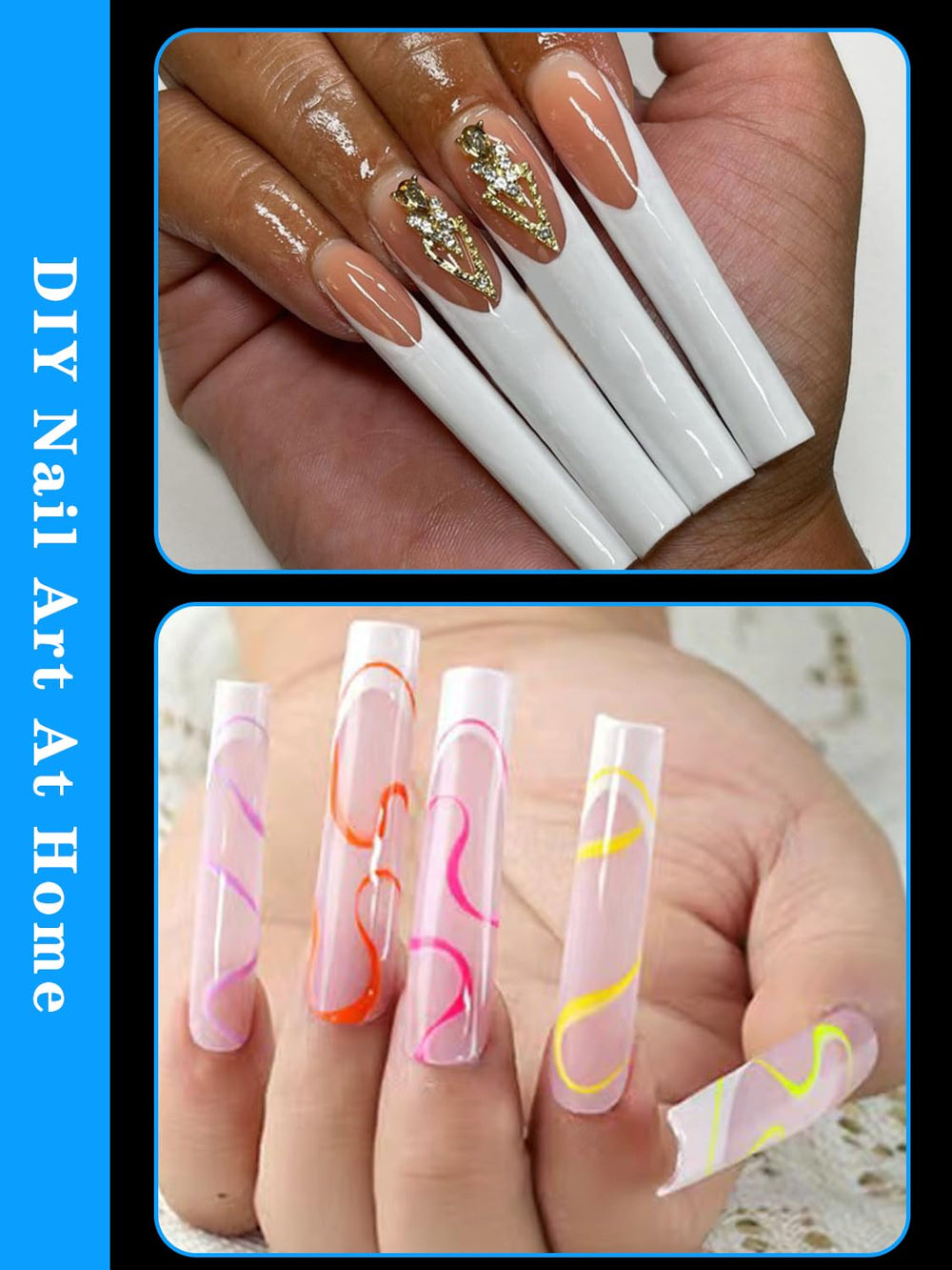 Dudjndjd tips de uñas para salones y DIY con múltiples tallas