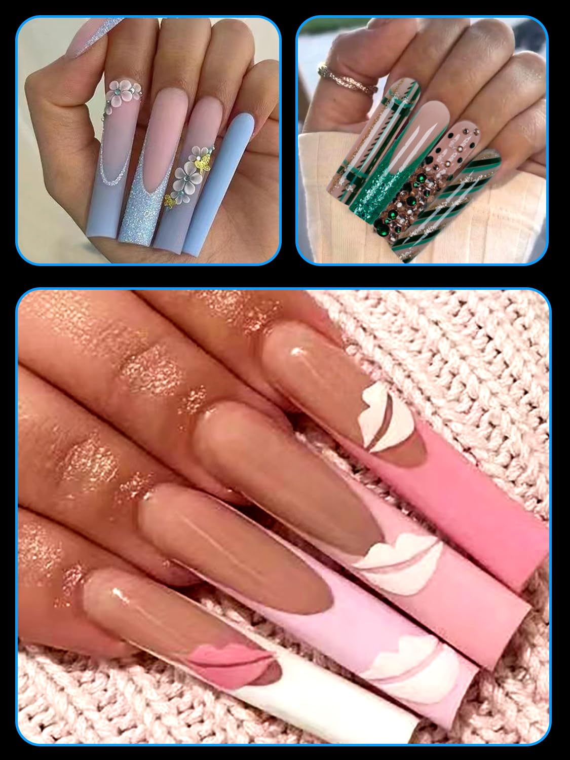 Dudjndjd tips de uñas XXL para diseños de moda en casa