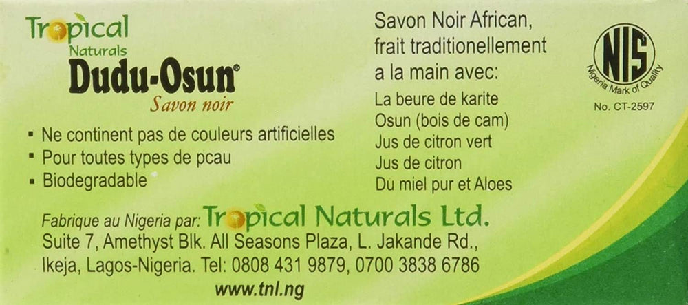 Dudu-Osun Black Soap 5-pack on-shelf context demonstrates convenient multipack for shared routines.