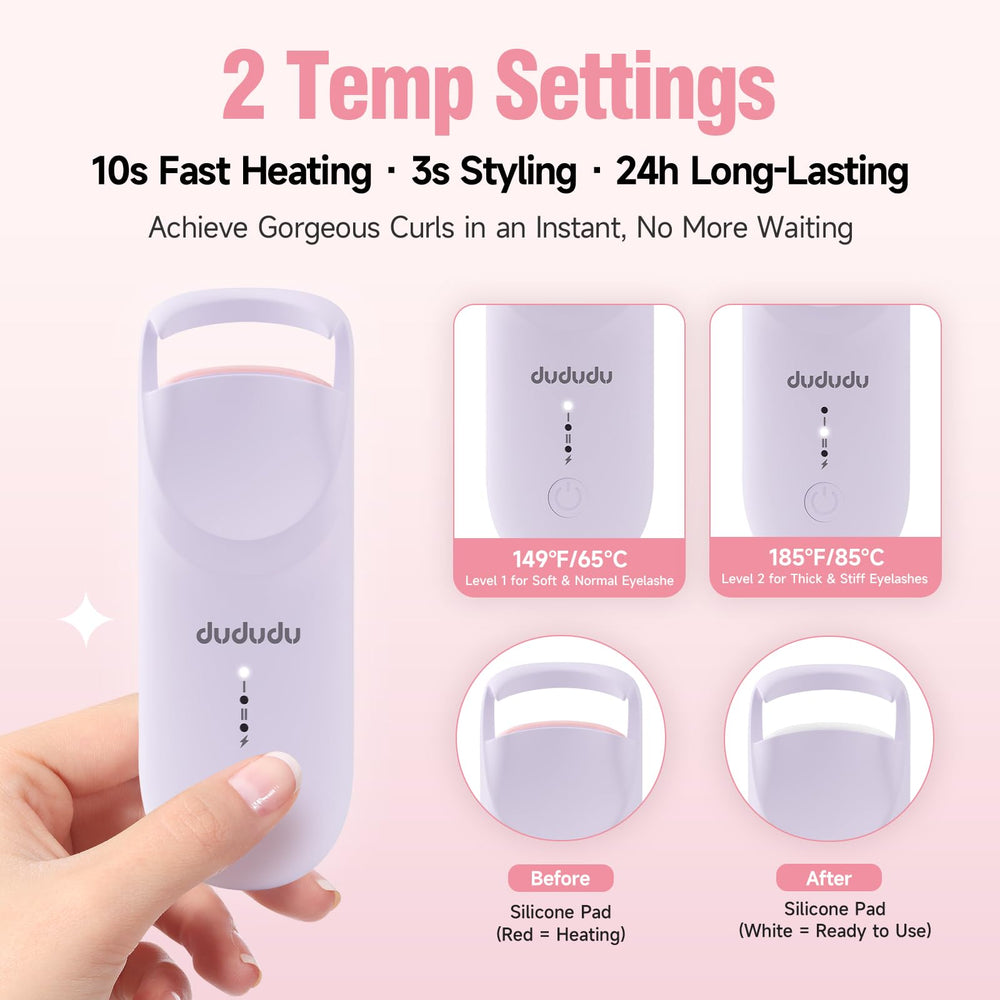 DUDUDU 3D ergonomic curved design lifts lashes for natural curves