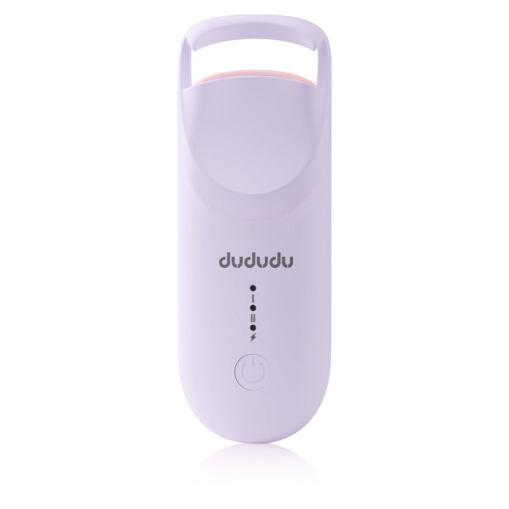 DUDUDU heated eyelash curler compact size for precise curls on the go