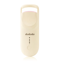 DUDUDU heated eyelash curler compact travel-case shows on-the-go curling convenience.