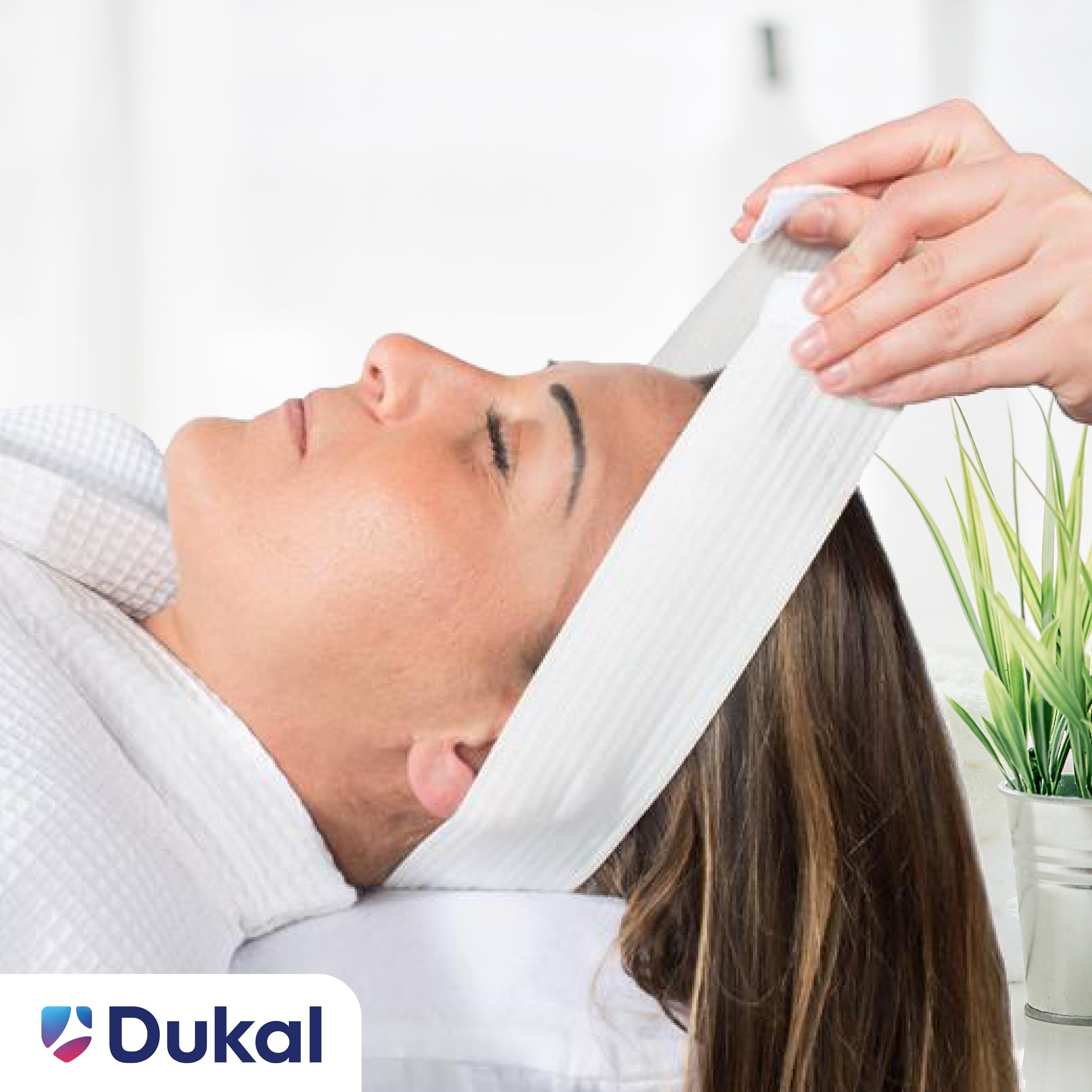 Dukal Reflections headband worn-on-head shows easy hair control in daily wear.