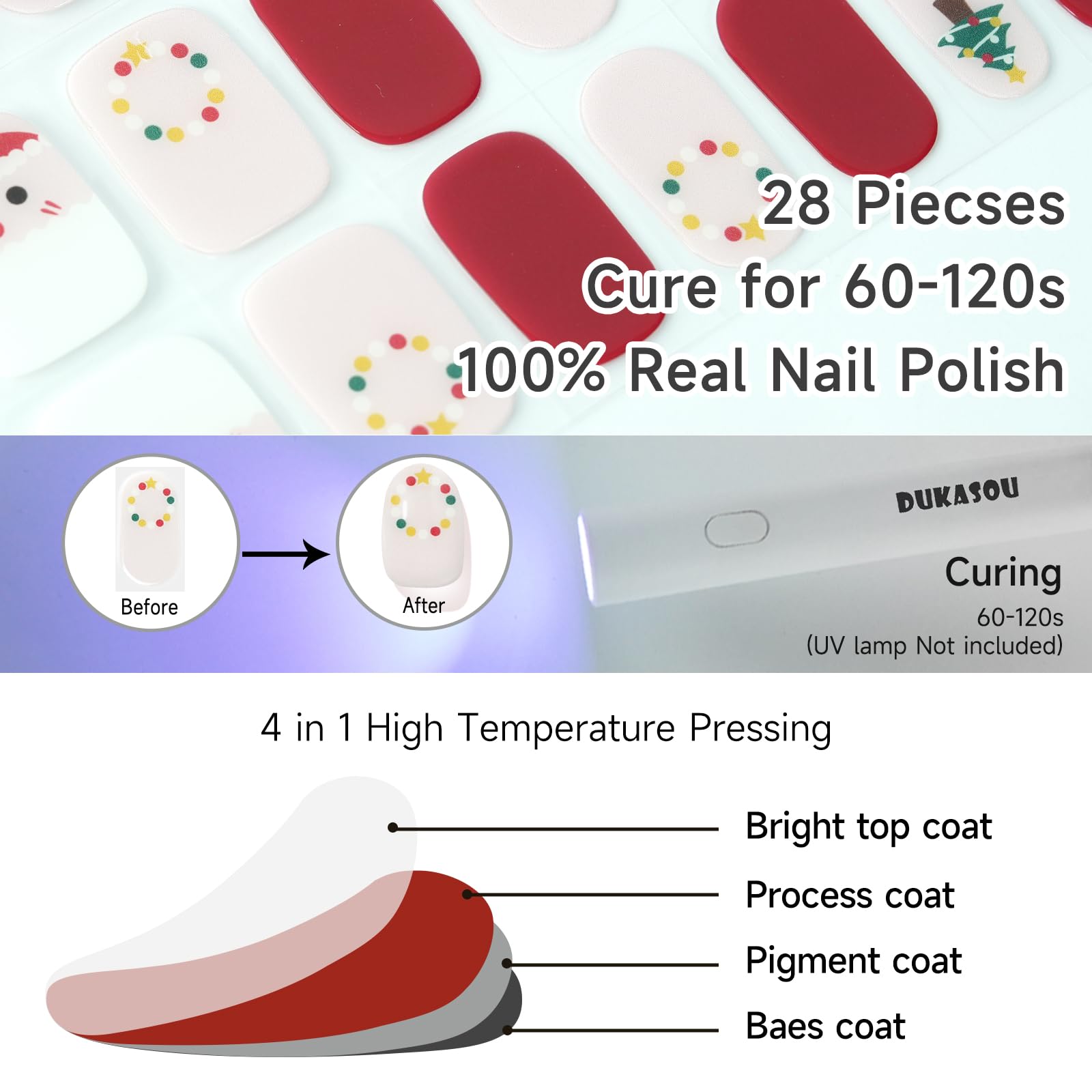 DUKASOU nail file for clean edge and removal prep