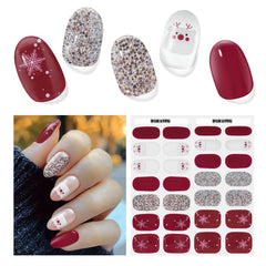 DUKASOU semi cured nail strips kit for easy home manicure.