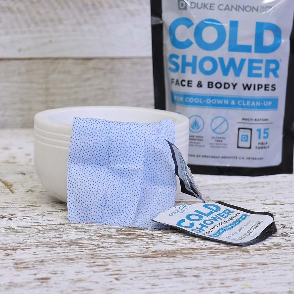 Duke Cannon 15-wipe pouch emphasizes convenient, durable field care on the move.