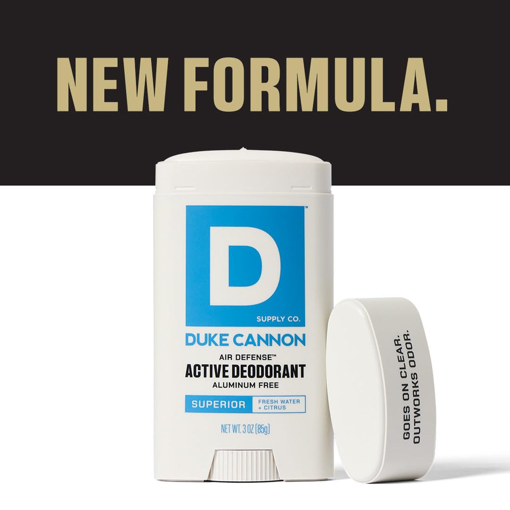 Duke Cannon Air Defense Aloe vera ingredient note for soothing skin