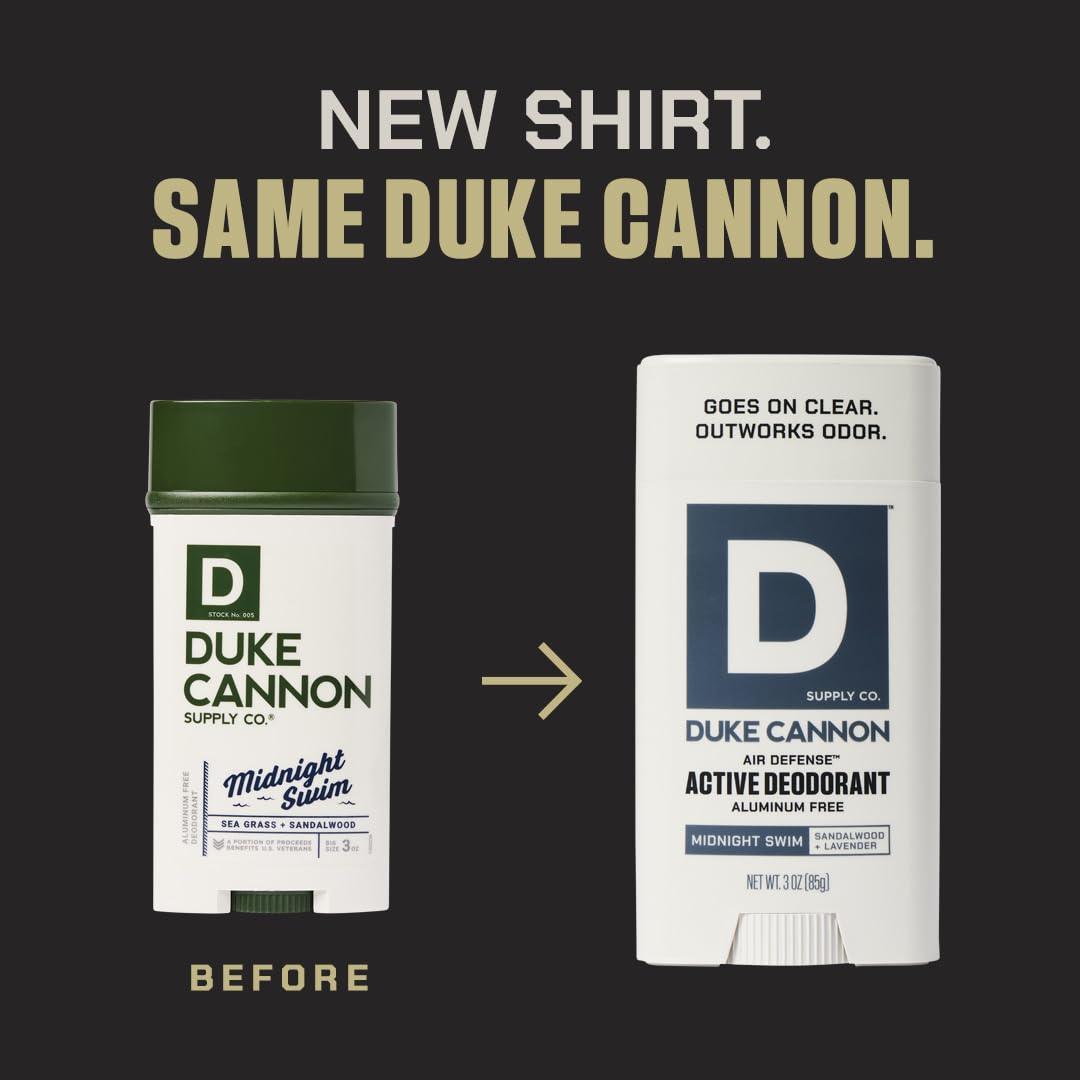 Duke Cannon Air Defense three-signature scents card demonstrates Fresh Water Citrus pairing