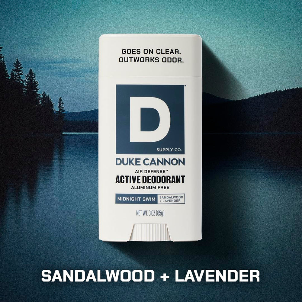 Duke Cannon Air Defense three-pack on shelf, ideal for gifting