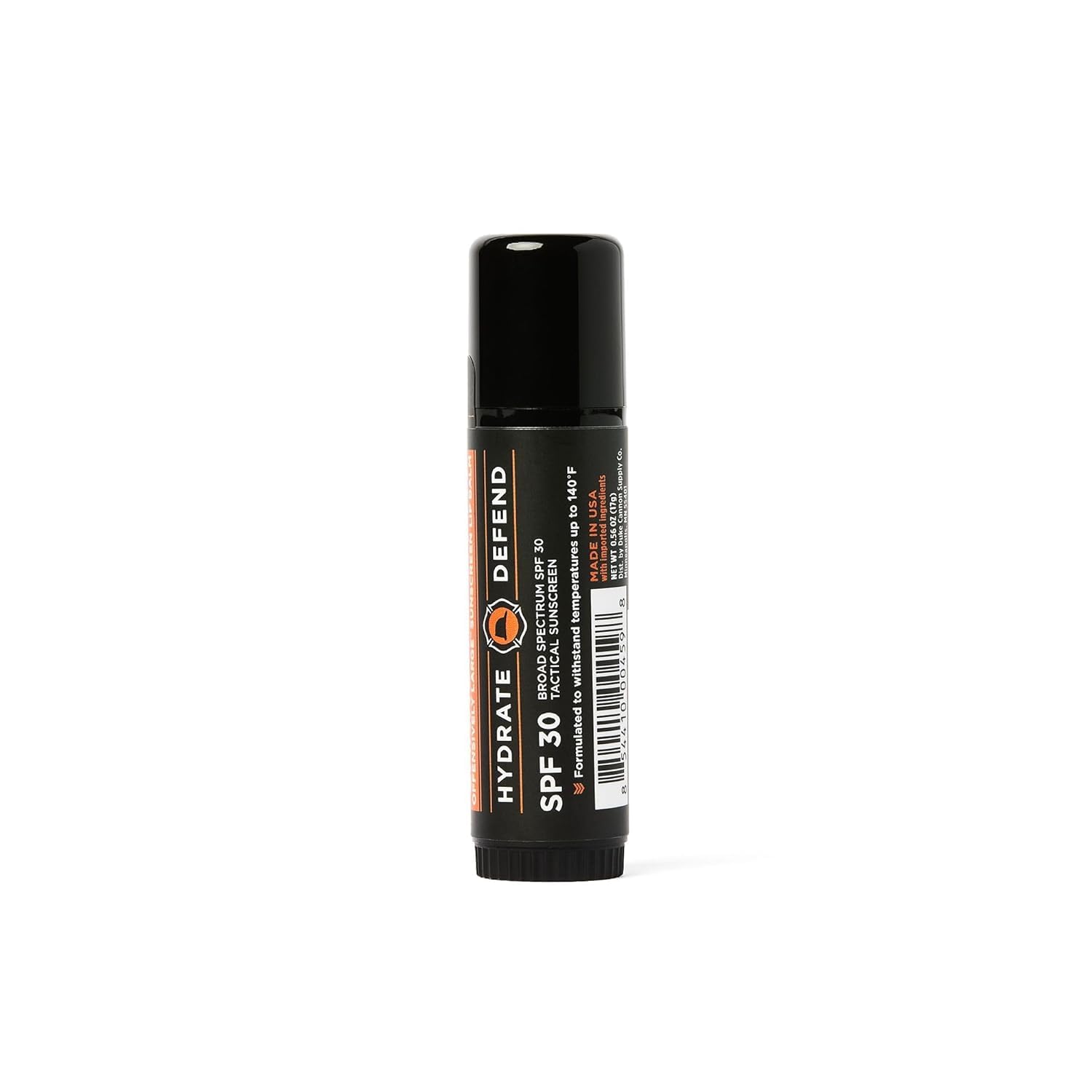 Duke Cannon all-weather lip care stands up to heat and cold during outdoor activities.