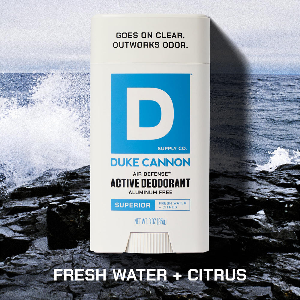 Duke Cannon aloe vera vitamin E underarm care during workouts.